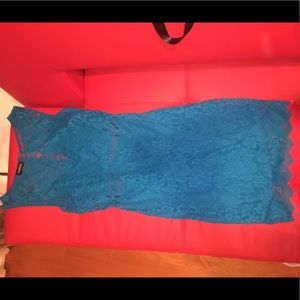 Bebe Blue Lace Dress
